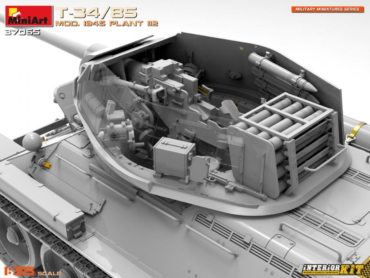 MiniArt 37065 T-34/85 MOD. 1945. PLANT 112. INTERIOR KIT 1/35 – immagine 10