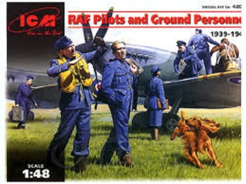 ICM 48081 Piloci i personel RAF 1/48