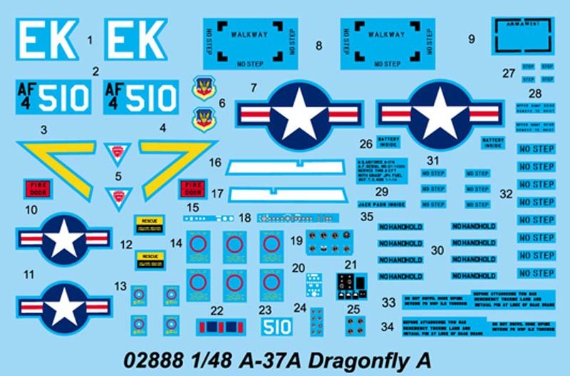 Trumpeter 02888 A-37A Dragonfly 1/48 – immagine 4