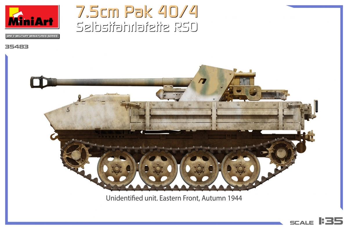 MiniArt 35483 7,5 cm paquet 40/4. Selbstfahrlafette RSO 1/35  – image 13