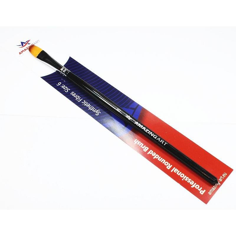 Amazing Art 18925 Synthetic Brush Half Round 6