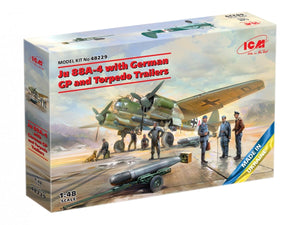 ICM 48229 Ju 88A-4 with German Ground Personnel and Torpedo Trailers 1/48 – imagen 2
