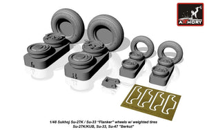 Roues Armory Models AW48023 Sukhoj Su-27K / Su-33 Flanker 1/48