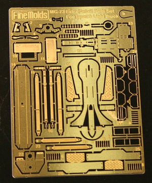 Fine Molds MG73 Pièces de détail supplémentaires pour chenille légère Type 73 (photodécoupées) 1/35