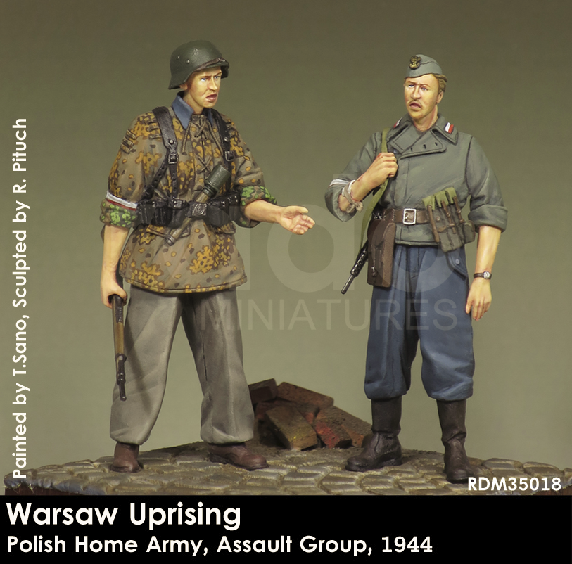 RADO Miniatures RDM35018 Insurrection de Varsovie, Armée de l&amp;#39;intérieur polonaise, Groupe d&amp;#39;assaut, 1944 (1/35)