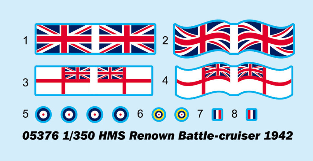 Trumpeter 05376 HMS Renown 1942 1/350 – Bild 4