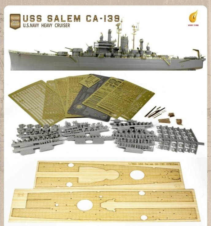 Very Fire VF350919DX USS Salem CA-139 Deluxe Kit 1/350 – image 2
