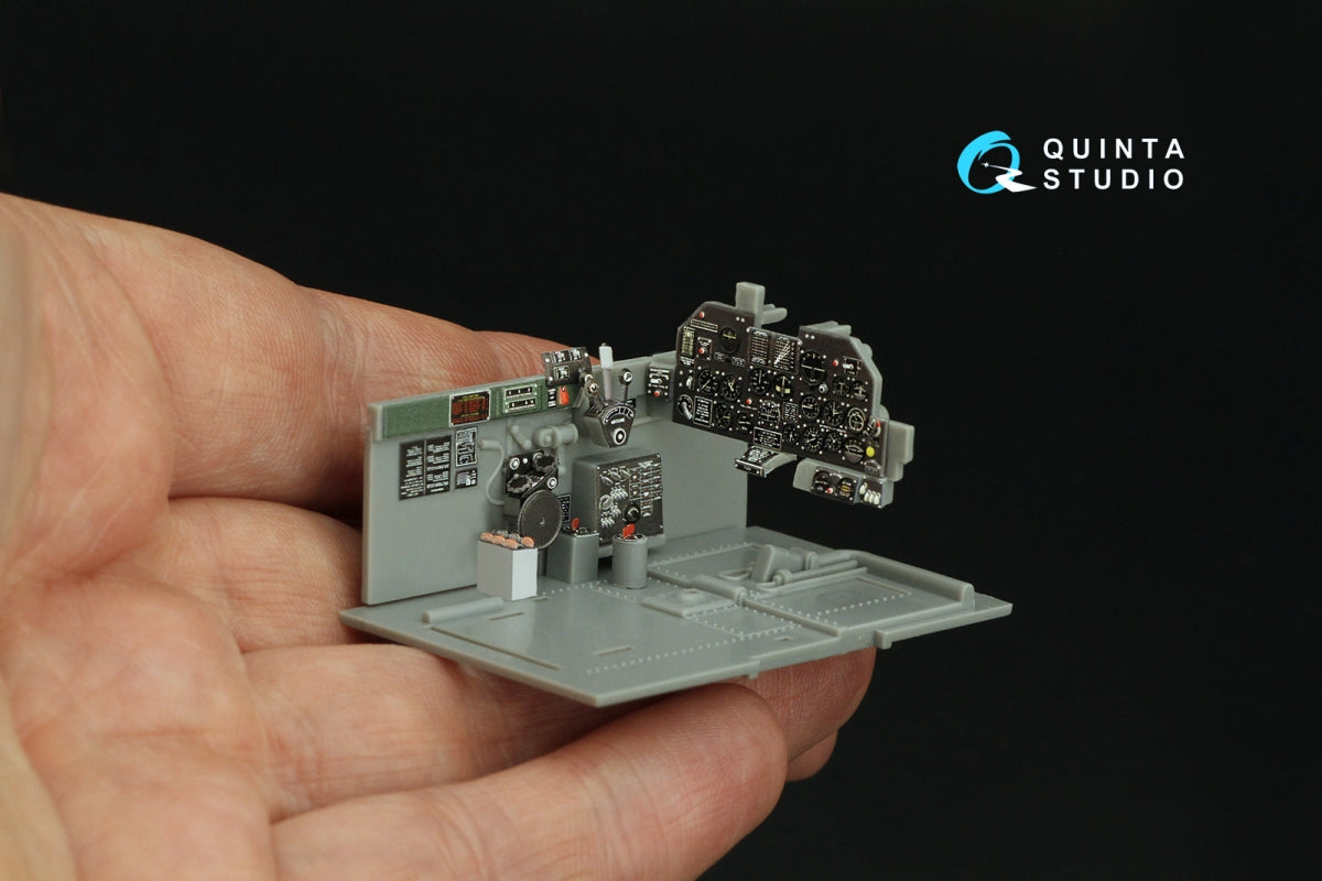 Quinta Studio QD32197 P-47D Thunderbolt Bubbletop Early 3D-Printed coloured Interior on decal paper (Hasegawa) 1/32 – immagine 8