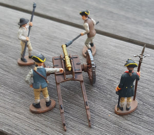Hat 8344 American War of Independence - American Artillery (4 Cannons and Crew) 1/72