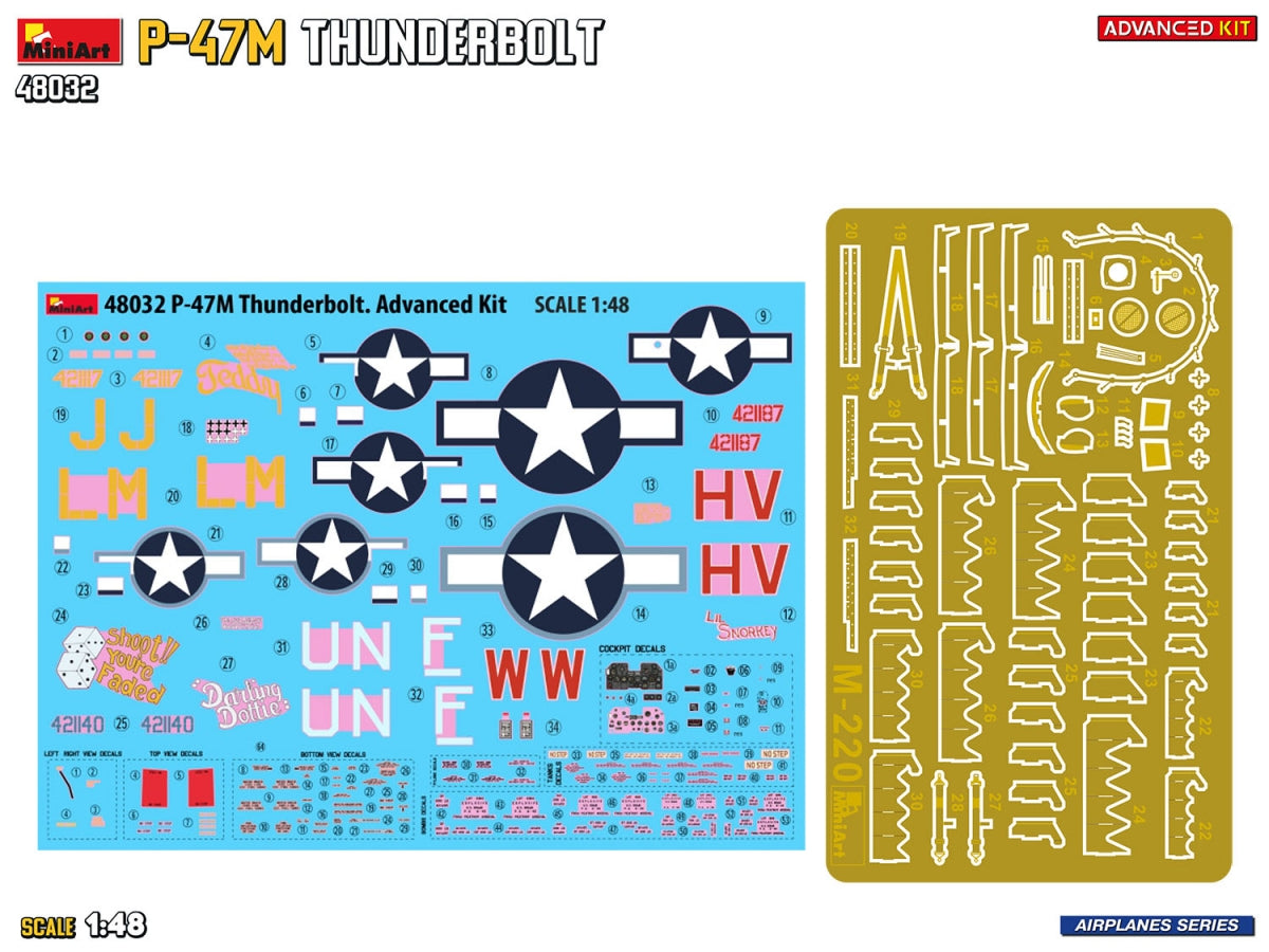 Mini Art 48032 P-47M Thunderbolt Advanced Kit 1/48