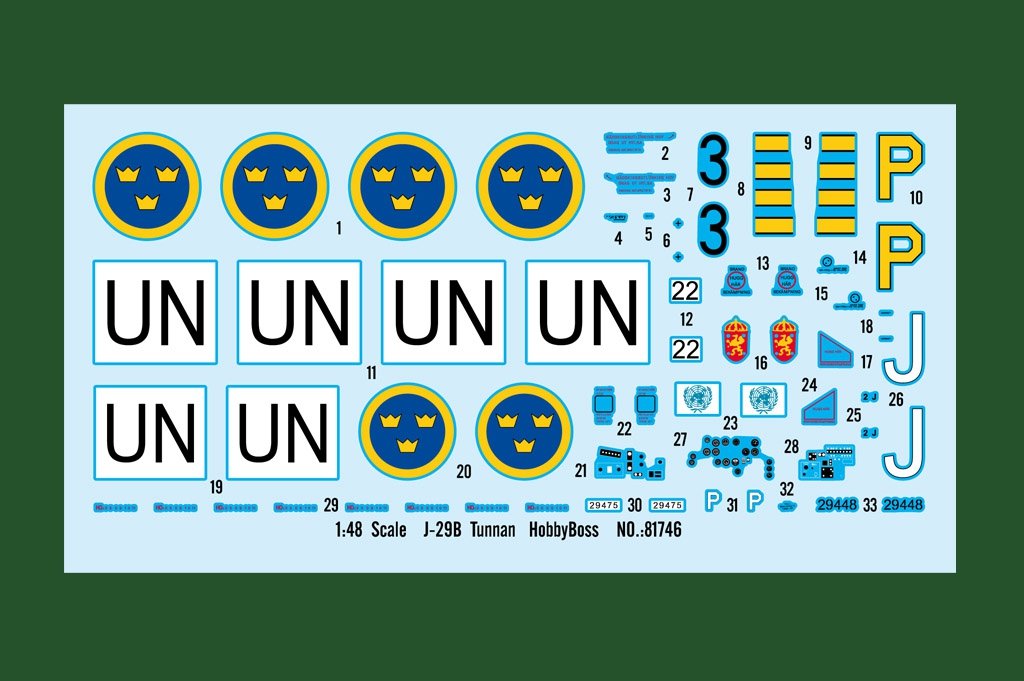Hobby Boss 81746 J-29B Tunnan 1/48 – immagine 3