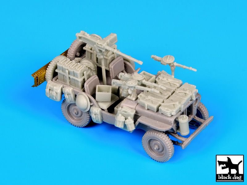 Jeep SAS britannique Black Dog T72063, Afrique du Nord 1942, pour Dragon, échelle 1/72