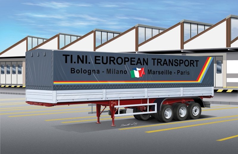 Italeri 3908 CLASSIC CANVAS TRAILER 1/24