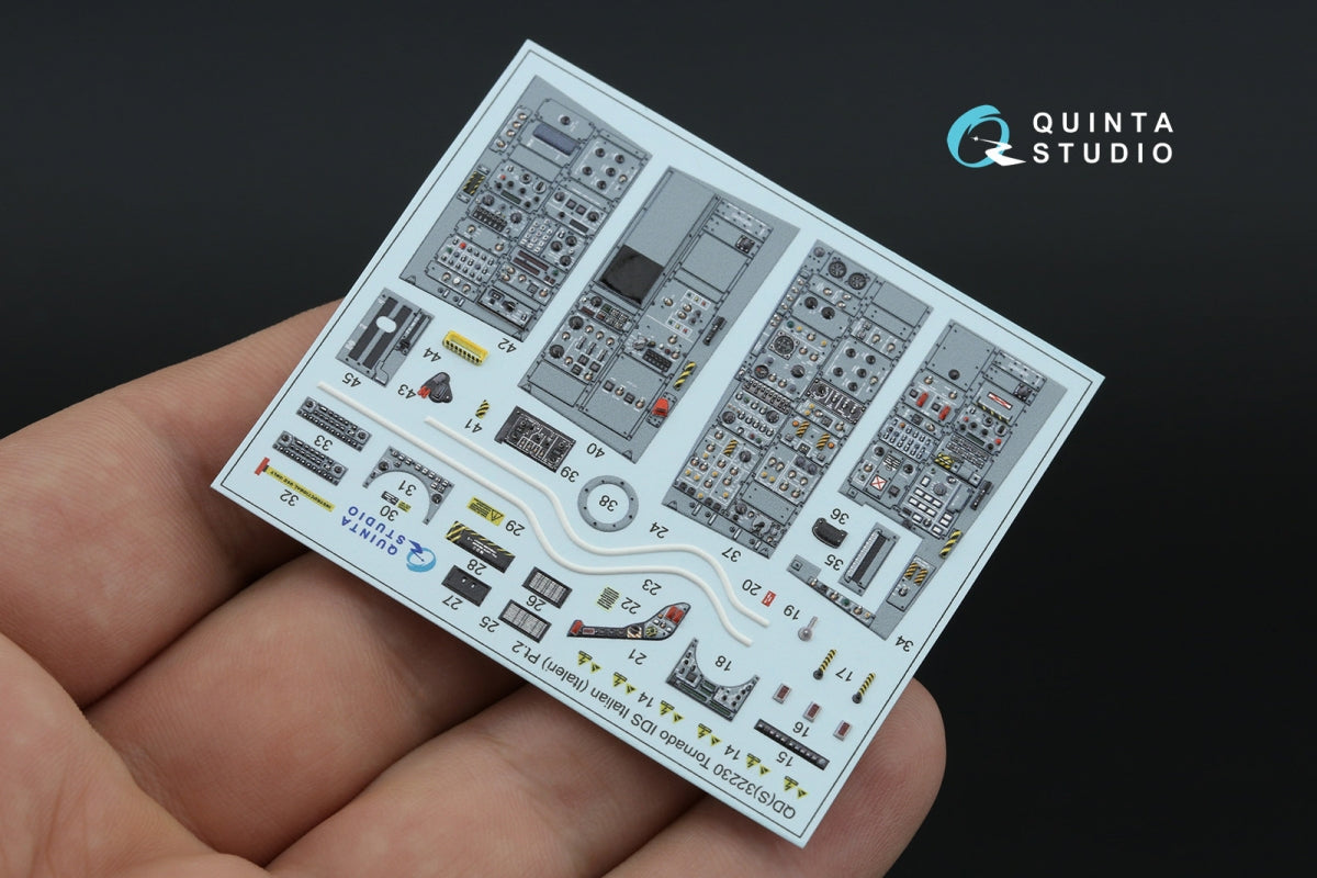 Quinta Studio QDS+32230 Tornado IDS Italian 3D-Printed &amp;amp; coloured Interior on decal paper (Italeri) (Small version) (with 3D-printed resin parts) 1/32 – imagen 7