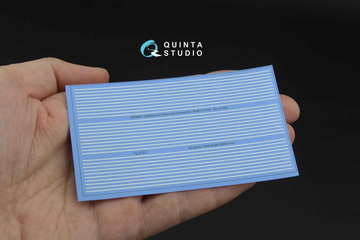 Quinta Studio QP00003 Waterline for ships and submarines. Width 0.5 mm, length 2820 mm. (for all kits)