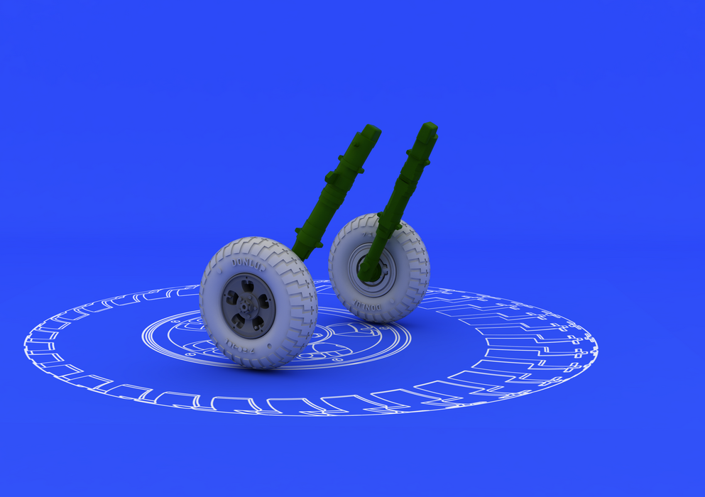 Eduard 648098 Spitfire wheels - 5 spoke 1/48 (Eduard) – immagine 3