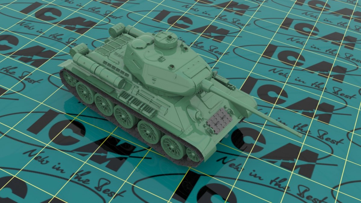 ICM 35367 Т-34-85, WWII Soviet Medium Tank 1/35 – zdjęcie 2