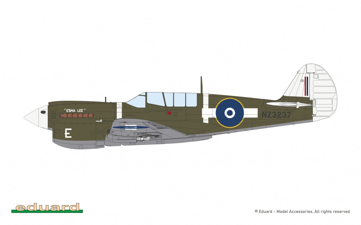 Eduard 11187 Curtiss Kittyhawk Mk.Ia / Mk.IV Dual Combo 1/48