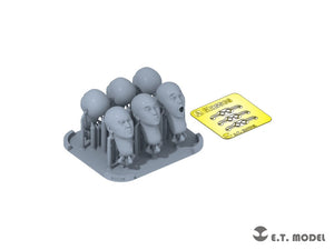 E.T. Model P35-339 Heads for Asian Figures Type.1 (Universal) 1/35