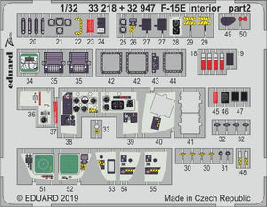 Eduard 33218 F-15E interior 1/32 TAMIYA – immagine 2