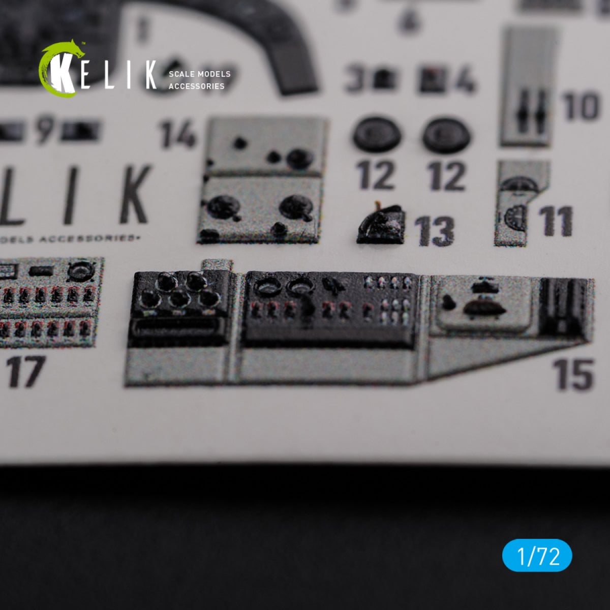 Décalcomanies 3D intérieures KELIK K72107 KI-21 pour maquette ICM au 1/72 – image 2