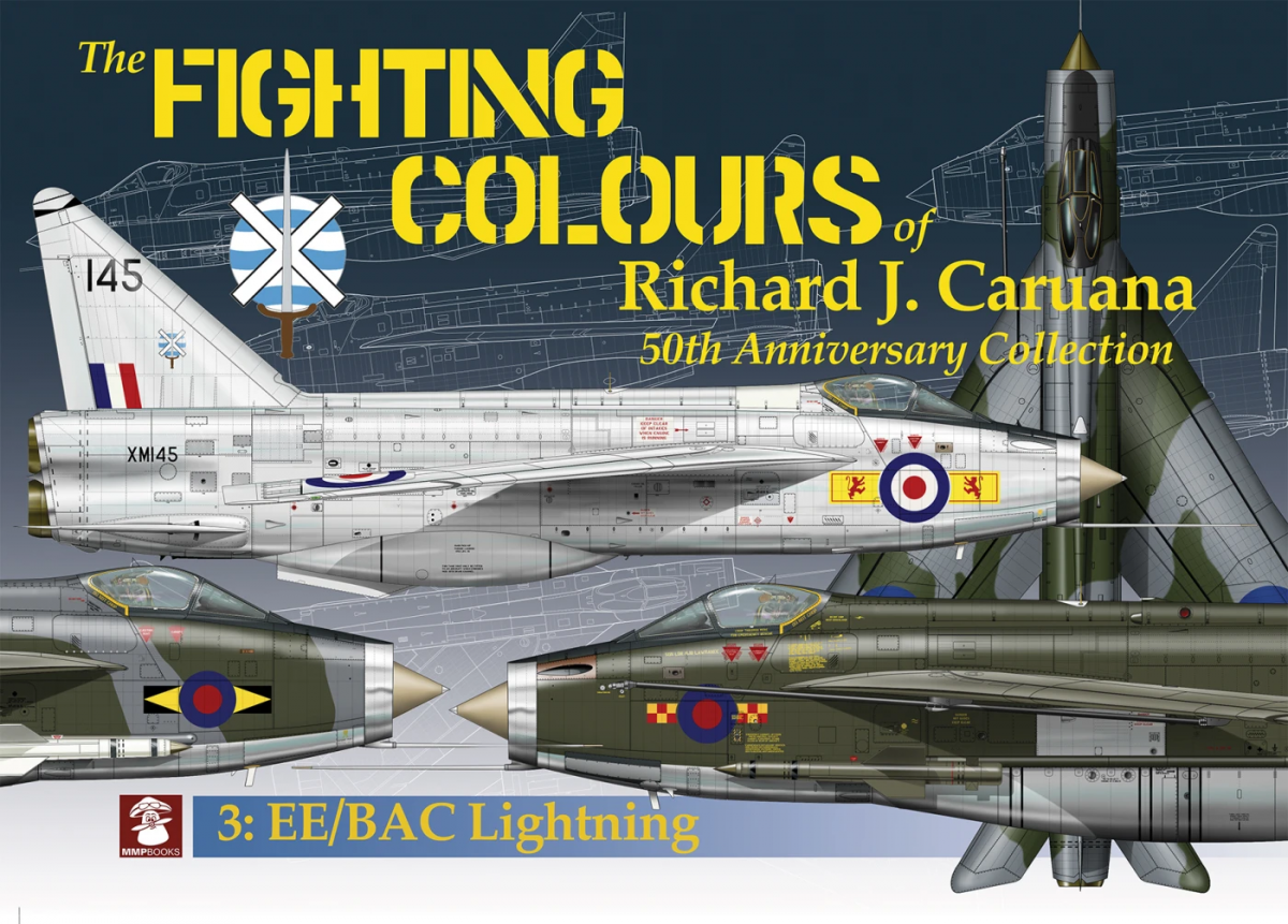 MMP Books 49906 Les couleurs de combat de Richard J. Caruana. Collection du 50e anniversaire. 3. EE/BAC Lightning EN