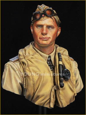 Young Miniatures YM1846 PILOTE DE LA LUFTWAFFE Afrique du Nord Seconde Guerre mondiale 1/10 – image 2