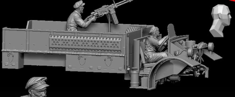 Thunder Model 35311 LRDG F30 Patrol Truck With Offset Rear Bed, Limited Bonus Edition 1/35 – immagine 8