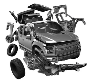 Airfix 6053 QUICKBUILD Ford F-150 Raptor - Gray – image 8