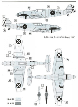 Dora Wings 48009 Bf.109 A/B Legion Condor 1/48 – Bild 8