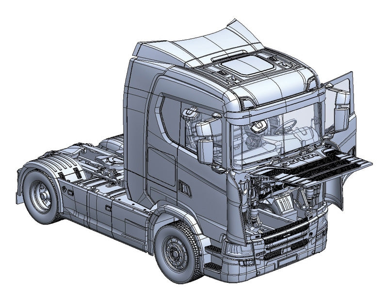 Italeri 3971 Scania S770 4x2 Normal Roof &amp;quot;Grey Cab&amp;quot; 1/24 – immagine 3