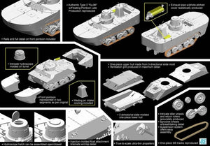 Dragon 7486 IJN Type 2 Amphibious Tank (Ka-Mi) w/Floating Pontoons 1/72 – immagine 3