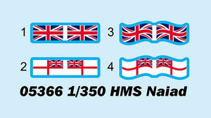 Trumpeter 05366 HMS Naiad 1/350 – image 3