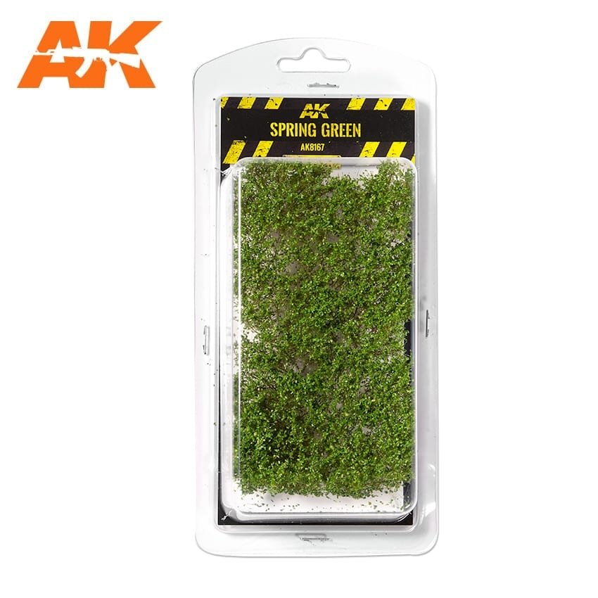 AK Interactive AK8167 ARBUSTES VERT PRINTANIER 75MM / 90MM 1/35