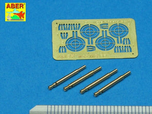 Aber A32008 Set of 4 barrels for German Oerlikon 20mm aircraft machine guns MG FF with sights 1/32 – Bild 2