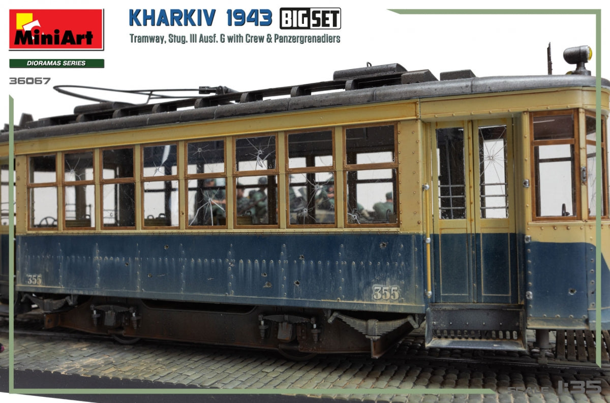 Miniart 36067 Kharkiv 1943 : Tram &amp;amp; Stug. III Ausf. G avec équipage. GRAND ENSEMBLE 1/35 – image 8