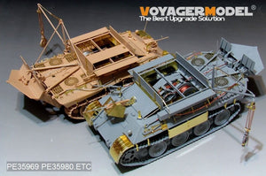 Maquette Voyager PE35980 Bergepanther Ausf.A allemand de la Seconde Guerre mondiale (type tardif, porte-outils Panther G) - Base pour TAKOM 2101 au 1/35 – image 16
