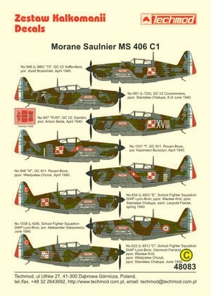 Techmod 48083 - Morane-Saulnier MS.406C1 1/48 – image 2