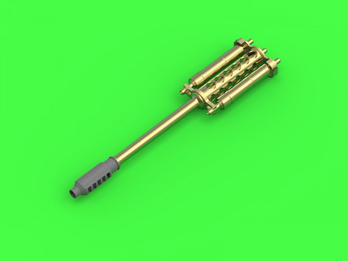 Master AM-72-109 AH-64 Apache - M230 Chain Gun barrel (30mm), Pitot tubes and tail antenna (resin, PE and turned parts) 1/72