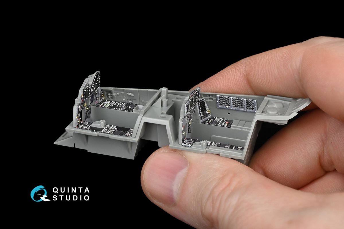 Quinta Studio QD48090 F-15E 3D-Printed &amp;amp; coloured Interior on decal paper (for GWH kit) 1/48 – immagine 9