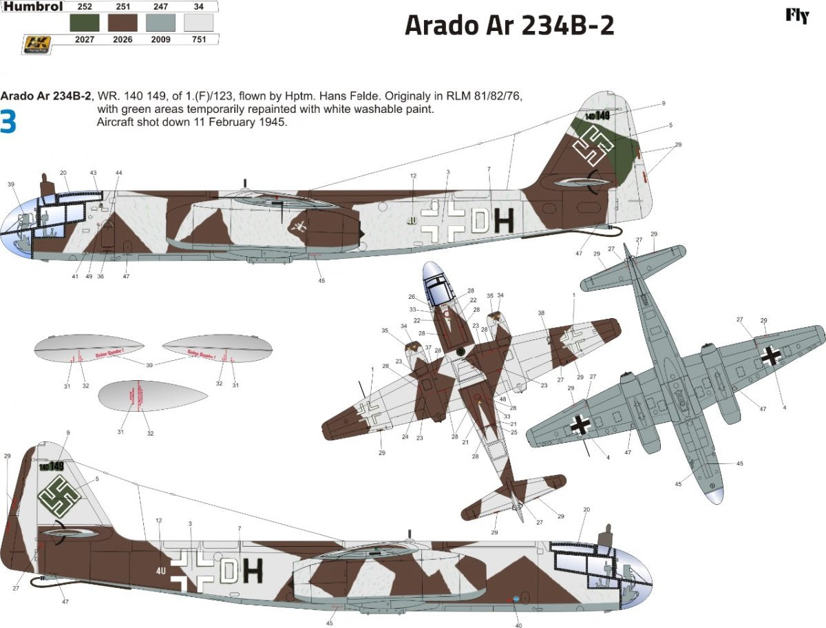 Fly 32026 Arado Ar 234 B-2N/S2 1/32 – zdjęcie 9