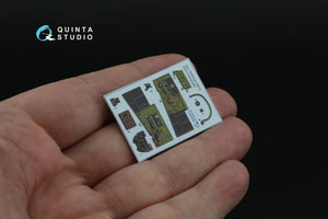 Intérieur imprimé en 3D et coloré sur papier décalcomanie Quinta Studio QD72182 P-51D Mustang Late (Eduard) 1/72  – image 4