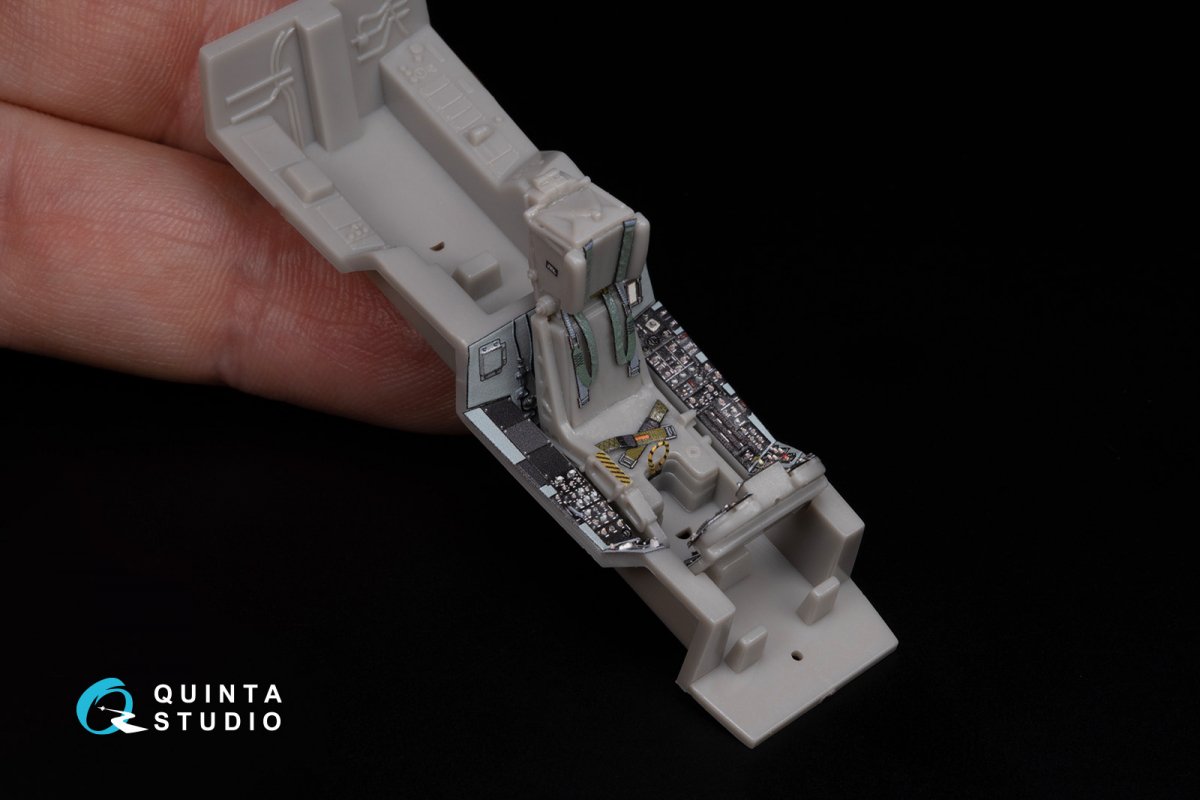 Quinta Studio QD48283 F/A-18A / C early 3D-Printed &amp;amp; coloured Interior on decal paper (Hasegawa) 1/48 – zdjęcie 9