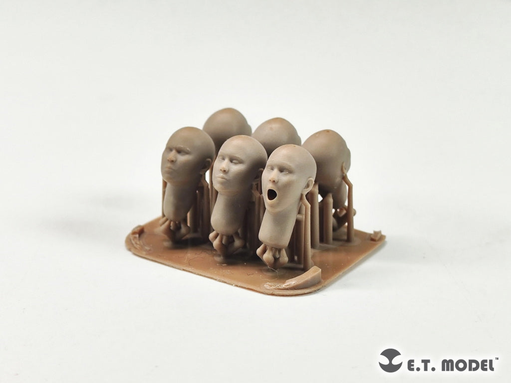 E.T. Model P35-339 Heads for Asian Figures Type.1 (Universal) 1/35