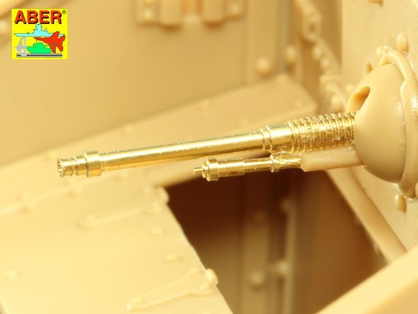 Aber 35L-207 Barrels for British WWI Tank Mk.V Male for 6 pdr (57mm) gun x 2pcs. 8mm Hotchkiss m.1909 x 4pcs. 1/35 – Bild 5