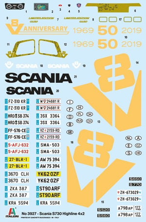 Italeri 3927 Scania S730 HIGHLINE 4x2 1/24 – immagine 3