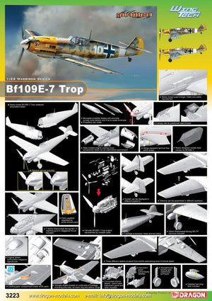 Cyber Hobby 3223 Bf109E-7 Trop 1/32 – immagine 2