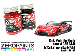 Zero Paints ZP-1115 Xanavi/Motul Nismo GT-R (R35) Red/Met Black Paint Set 2x30ml – Bild 4