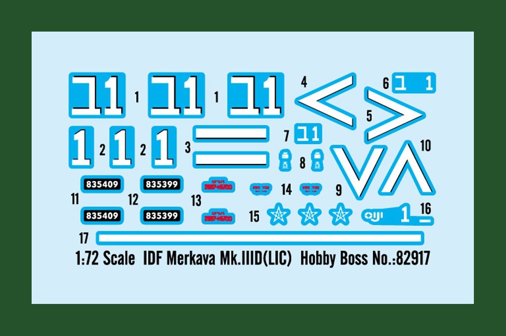 Hobby Boss 82917 IDF Merkava Mk.IIID (LIC) 1/72  – image 2