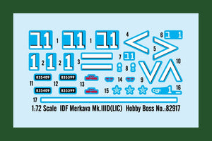 Hobby Boss 82917 IDF Merkava Mk.IIID (LIC) 1/72  – image 2